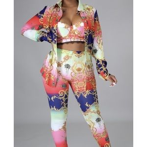 2 piece jacket and pants set